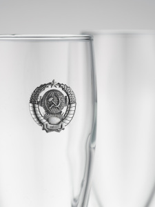 Набор бокалов под шампанское "СССР" на 2 персоны